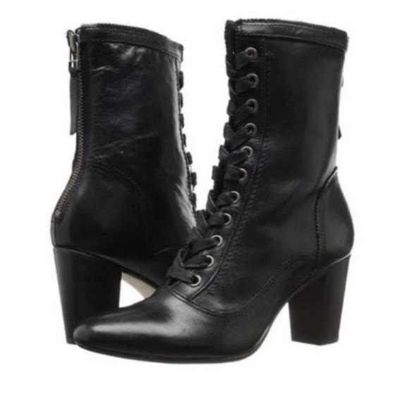 Johnston & Murphy Shoes - Johnston & Murphy Black Adaline Ankle Boots